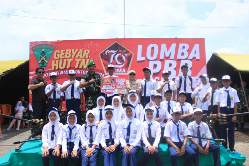 Meriahkan HUT TNI Ke-79, Yonif 132/BS Gelar Lomba PBB Tingkat SLTP