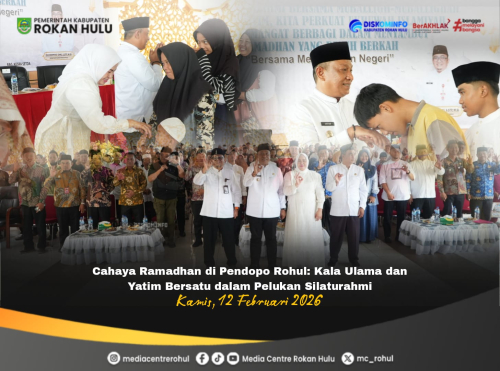 Pemkab Rohul Santuni Ratusan Anak Yatim Sambut Ramadhan 1447 H