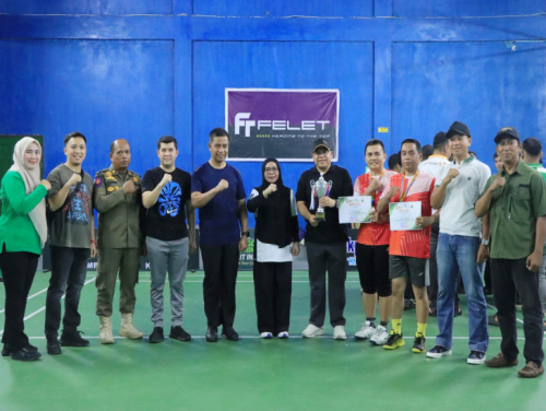 Satpol PP Kampar Raih Juara II Turnamen Badminton HUT ke-76 Kabupaten Kampar