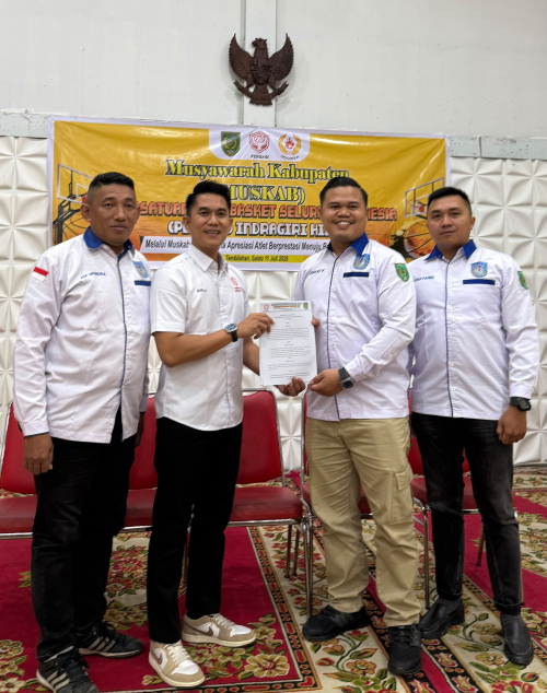 MusKab Perbasi Inhil Rampung, Okki Prasetyo Dipercaya Nahkodai Basket Negeri Seribu Parit