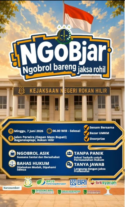 Pertama di Riau, Kejari Rohil Gelar Dialog Hukum Santai NGOBjar Akhir Pekan Ini