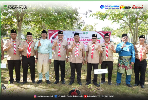 Bupati Anton Lepas Kontingen Jambore Nasional, Bulan Bakti Pramuka Rohul Resmi Dimulai