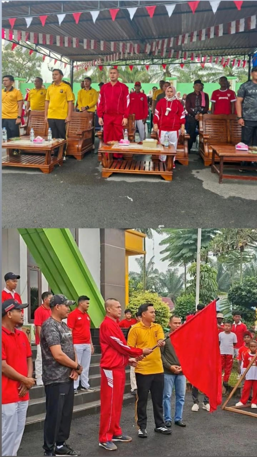Meriahkan HUT RI ke-81 ribuan warga  Sontang  jalan Santai, momentum pererat silaturahmi