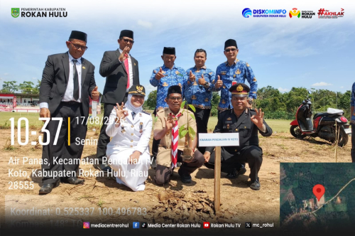 Wariskan Lingkungan Asri di HUT RI ke-81, Pemkab Dan Polres Rohul Gelar Gerakan Masif Tanam 10.001 Pohon