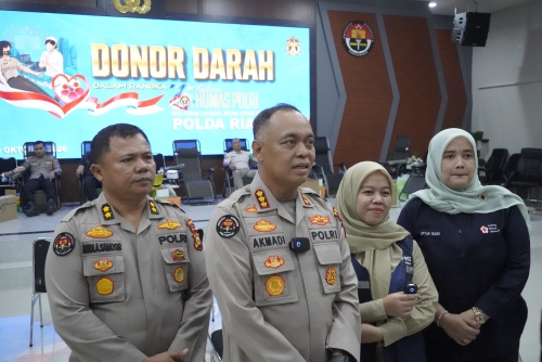 Sambut Hari Jadi ke-75 Humas Polri, Polda Riau Gelar Donor Darah sebagai Wujud Nyata Kepedulian kepada Masyarakat