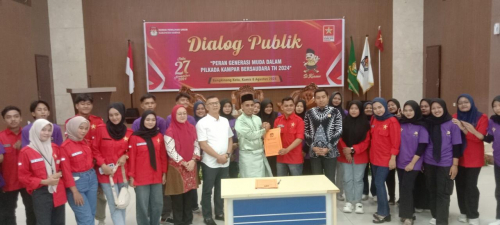 Bawaslu Kampar Hadiri Dialog Publik yang Ditaja KPU dan LMND