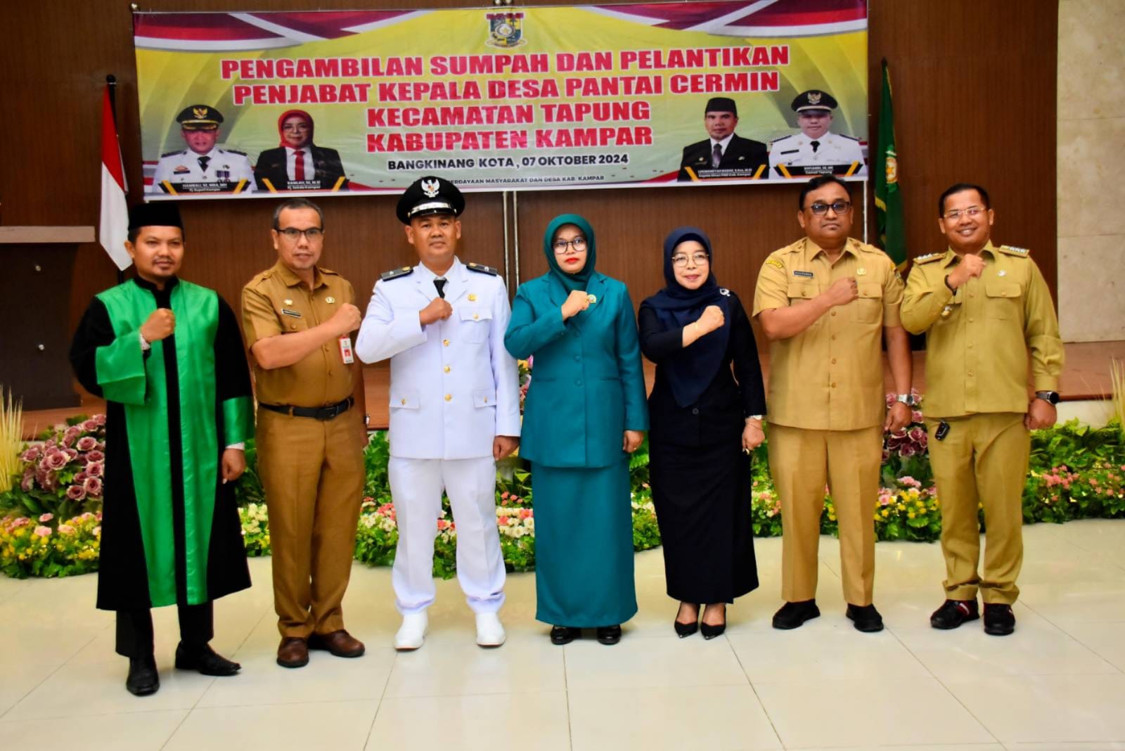 Pj Kades Pantai Cermin Dilantik Pj Sekda Ramlah