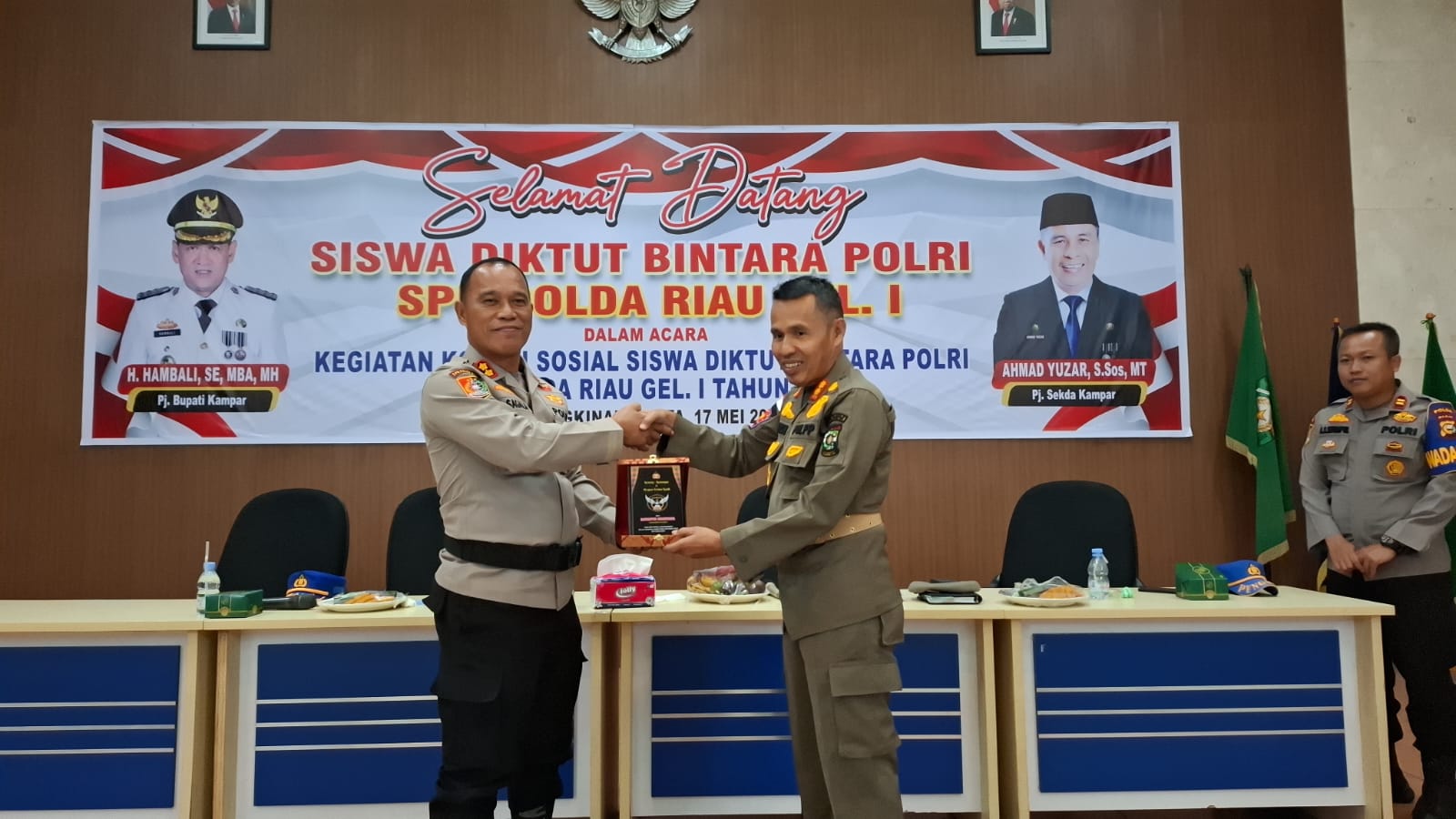 Satpol PP Kampar Jalan Kerja Sama dengan SPN Polda Riau