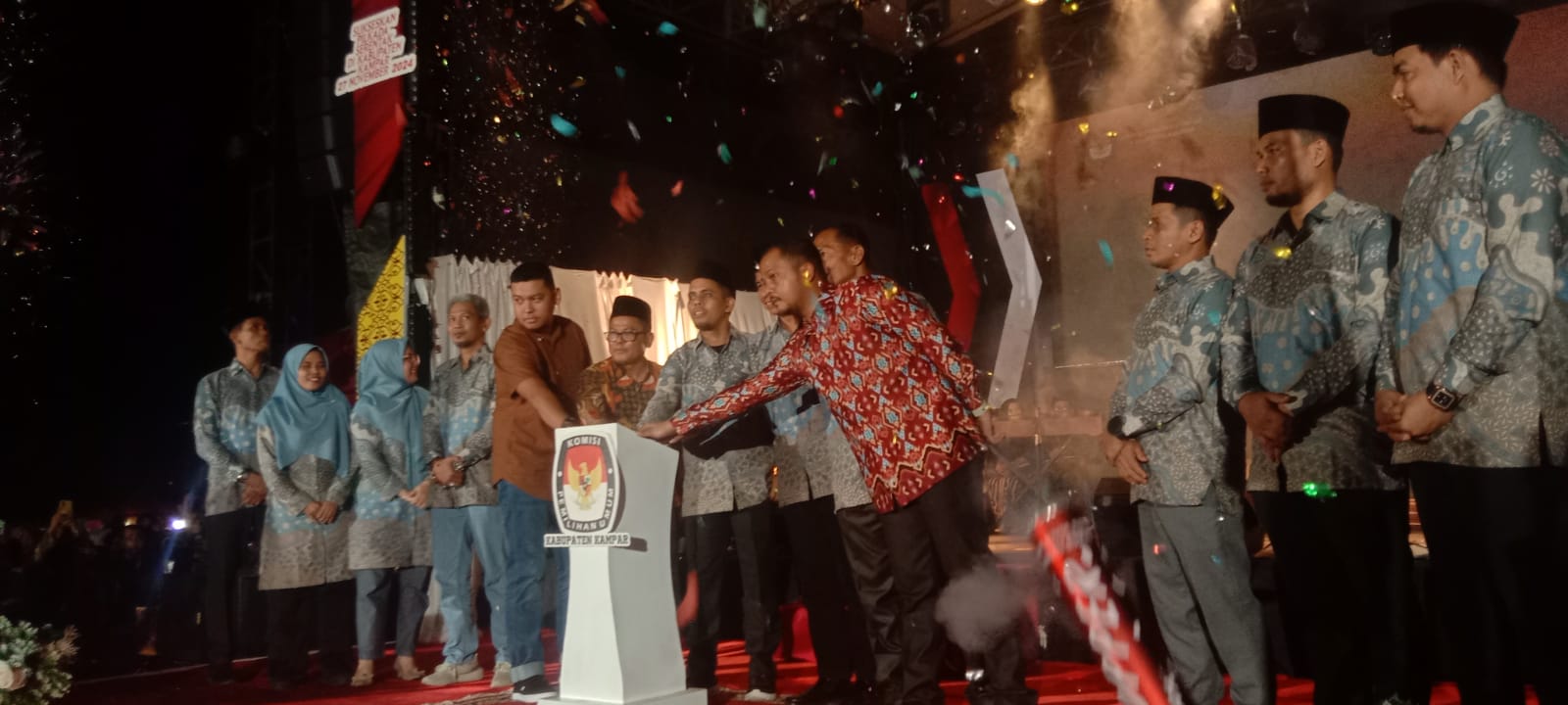 KPU Kampar Resmi Luncurkan Tahapan Pemilihan Bupati dan Wakil Bupati Pilkada 2024