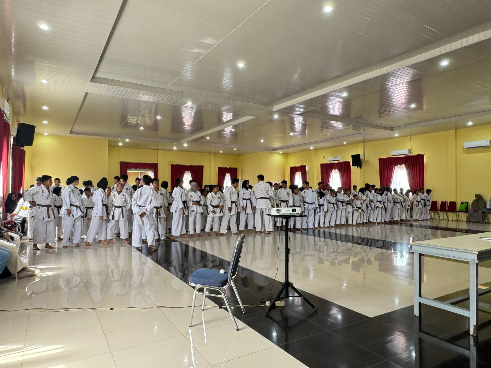 Inkanas Kampar Gelar UKT Kyu, 136 Karateka Ikuti Ujian Kenaikan Tingkat