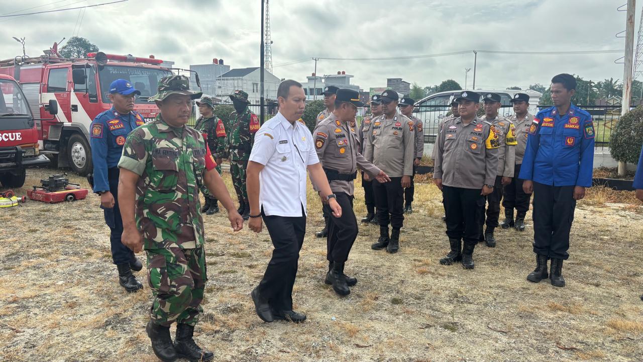 Ikuti Apel Siaga Karhutla, Kapolsek Kunto Darussalam Tekankan Pentingnya Sinergi dan Kolaborasi