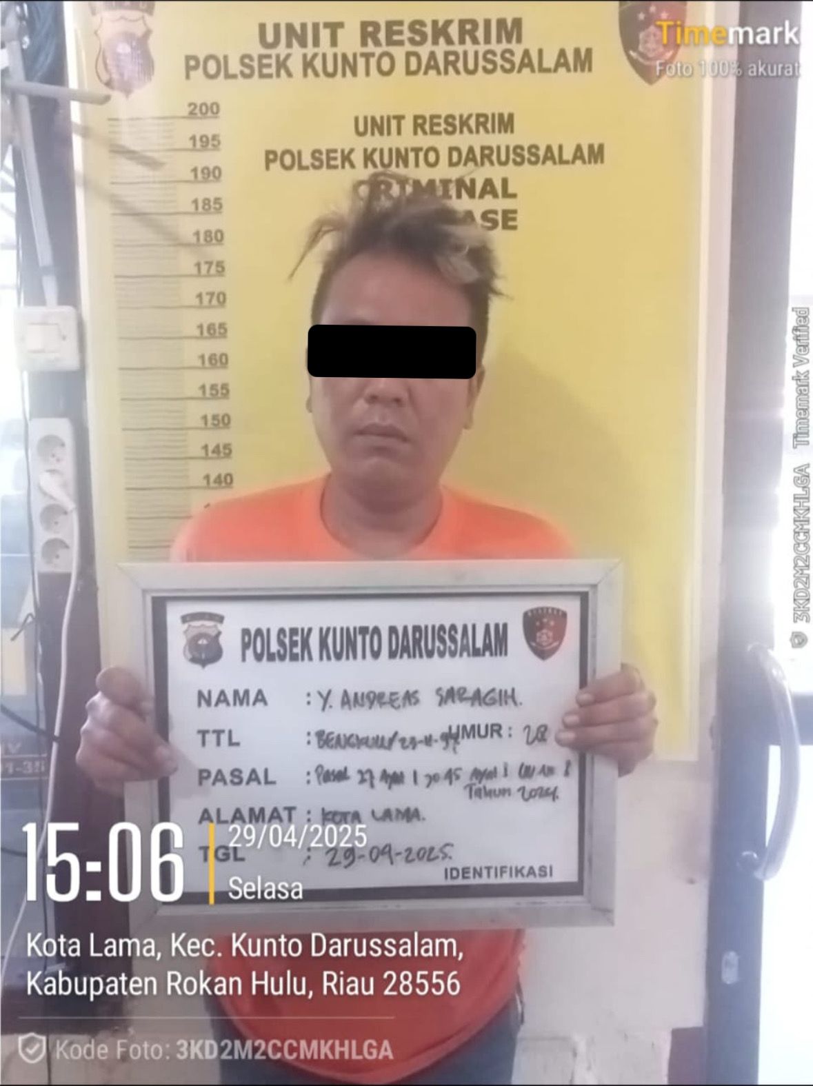 Kirim Foto Tak Senonoh ke Istri Orang, Pria di Kunto Darussalam Diciduk Polisi