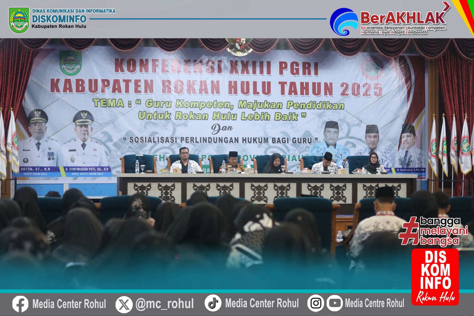 Wabup Syafaruddin Poti buka Konferensi Kabupaten PGRI Rokan Hulu Ke-23