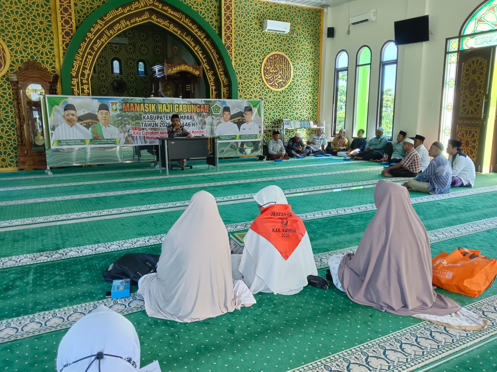 Hari Ini Kemenag Kampar Laksanakan Manasik Haji Gabungan Untuk Kloter 15 BTH