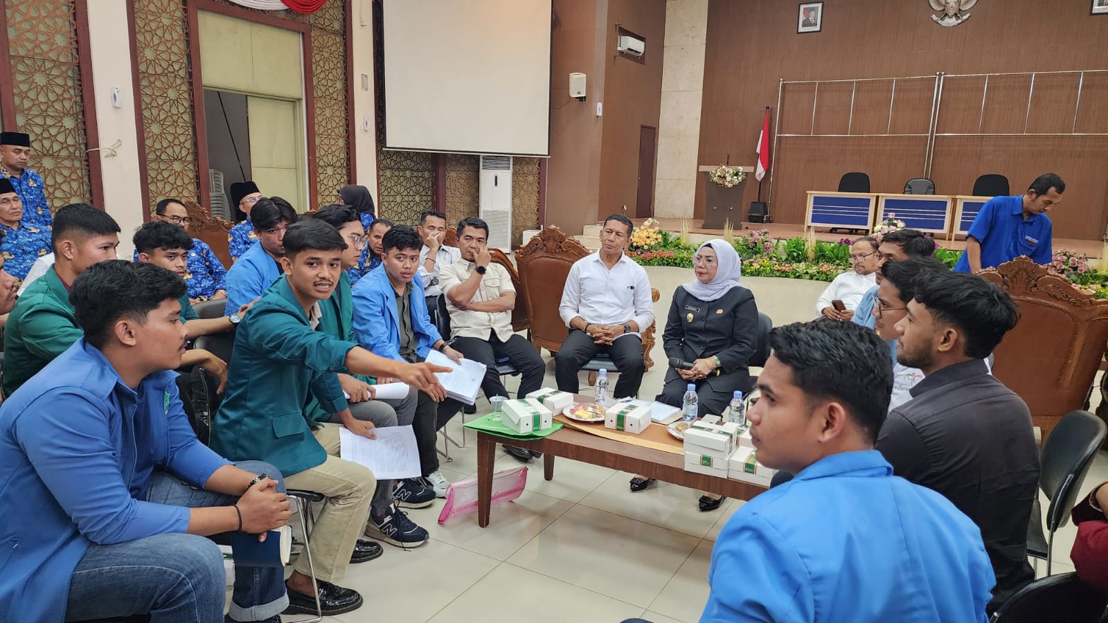 Wabup Kampar Misharti : Mahasiswa Agen Perubahan, Pemerintah Siap Dengarkan Aspirasi