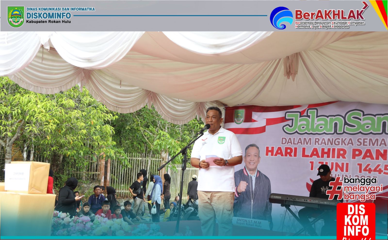 Peringati Hari Lahir Pancasila, Pemkab Rohul Gelar Jalan Santai dan Launching Car Free Day