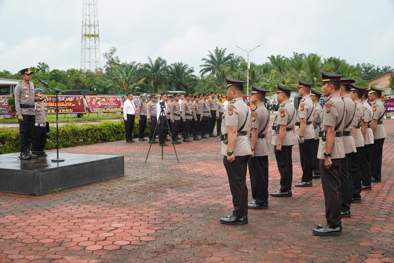 Mutasi Jajaran Polres Rohul, Kapolres AKBP Emil Eka Putra: Utamakan Kondusifitas Wilayah