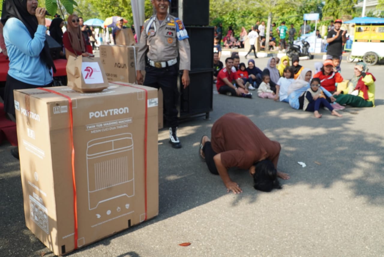 Sujud Syukur Warnai Fun Run 7,9 KM Polres Rohul Sambut HUT Bhayangkara ke-79