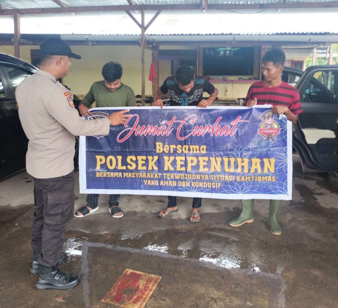 Polsek Kepenuhan Gelar Jumat Curhat, Warga Sampaikan Aduan dan Apresiasi Langsung