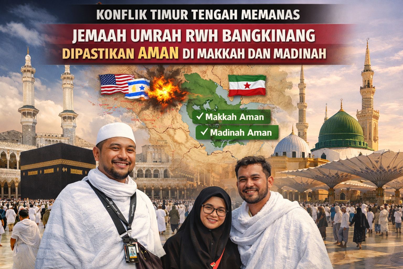 Konflik AS Israel vs Iran, RWH Tegaskan Jemaah Umrah Bangkinang Tetap Aman