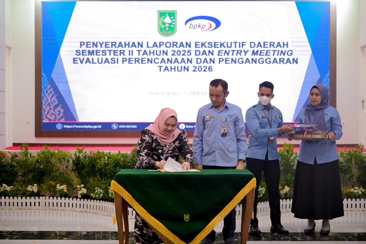 Bupati Bengkalis Ikuti Entry Meeting Evaluasi Perencanaan dan Penganggaran Bersama BPKP
