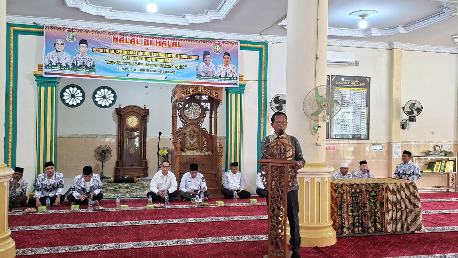 Plt Kadisdikpora Helmi Beri Motivasi di Halal Bihalal PGRI XIII Koto Kampar