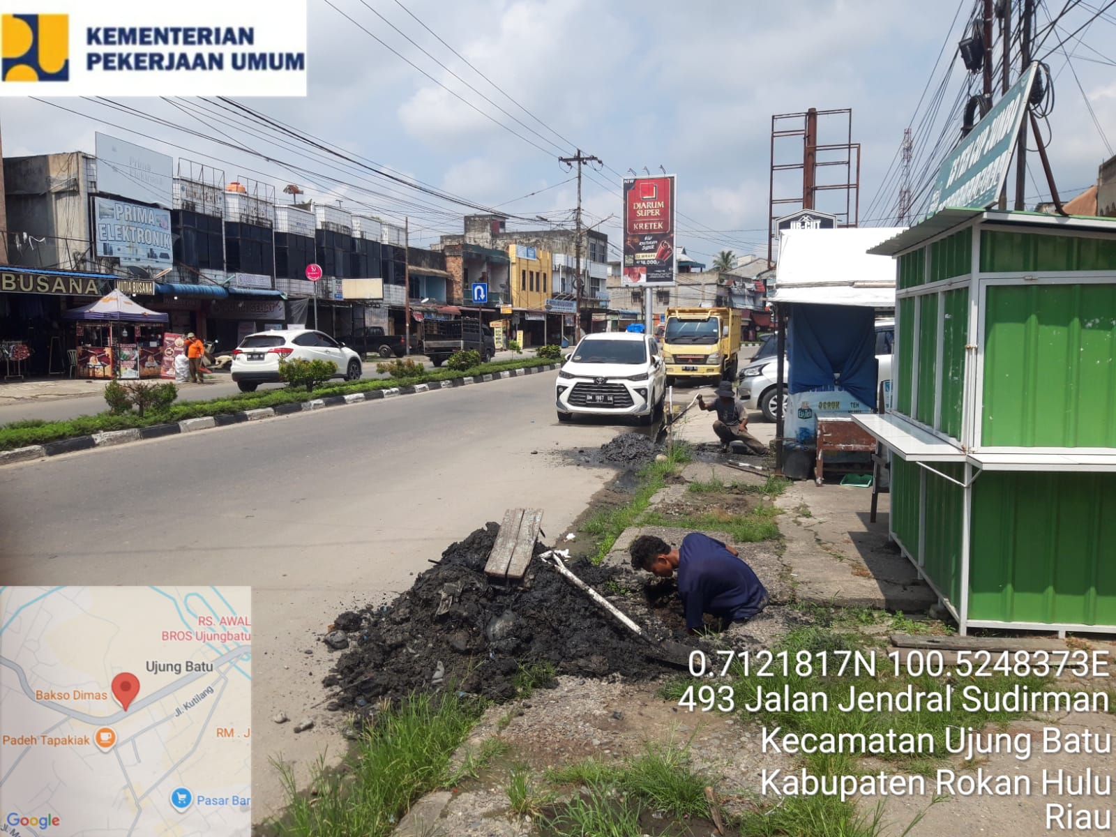 Normalisasi Drainase di Ujung Batu, Upaya PUPR Rokan Hulu Tekan Genangan Air