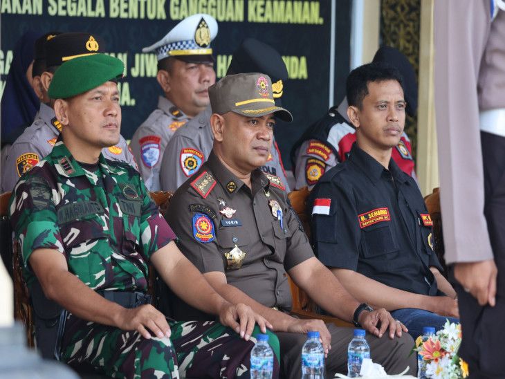 Satpol PP Kampar Perkuat Sinergi dengan Polri Jaga Kamtibmas