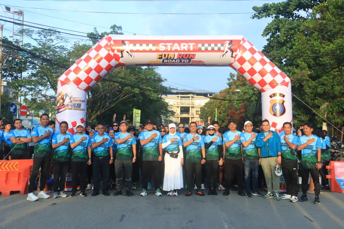 Sambut Hari Bhayangkara ke-80, Polres Inhil Gelar Fun Run 5K dan Gaungkan Polri Humanis untuk Masyarakat