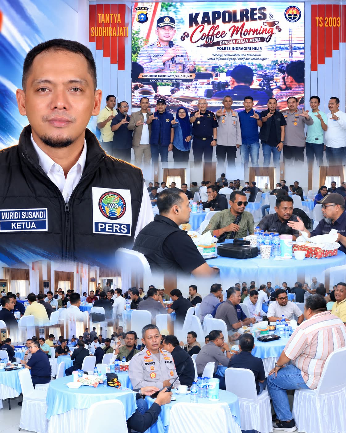 Sambut Gagasan Kapolres Inhil, Ketua IWO Riau Ajak Wartawan di 12 Kabupaten/Kota Ambil Peran di Perlinsos