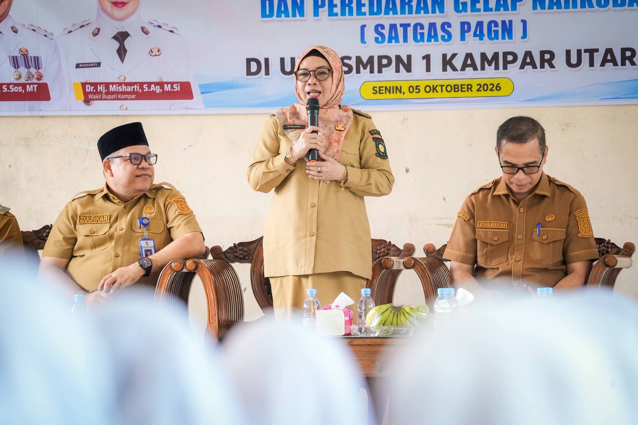 Wabup Misharti Tegaskan Pelajar Kampar Utara Harus Berani Lawan Narkoba