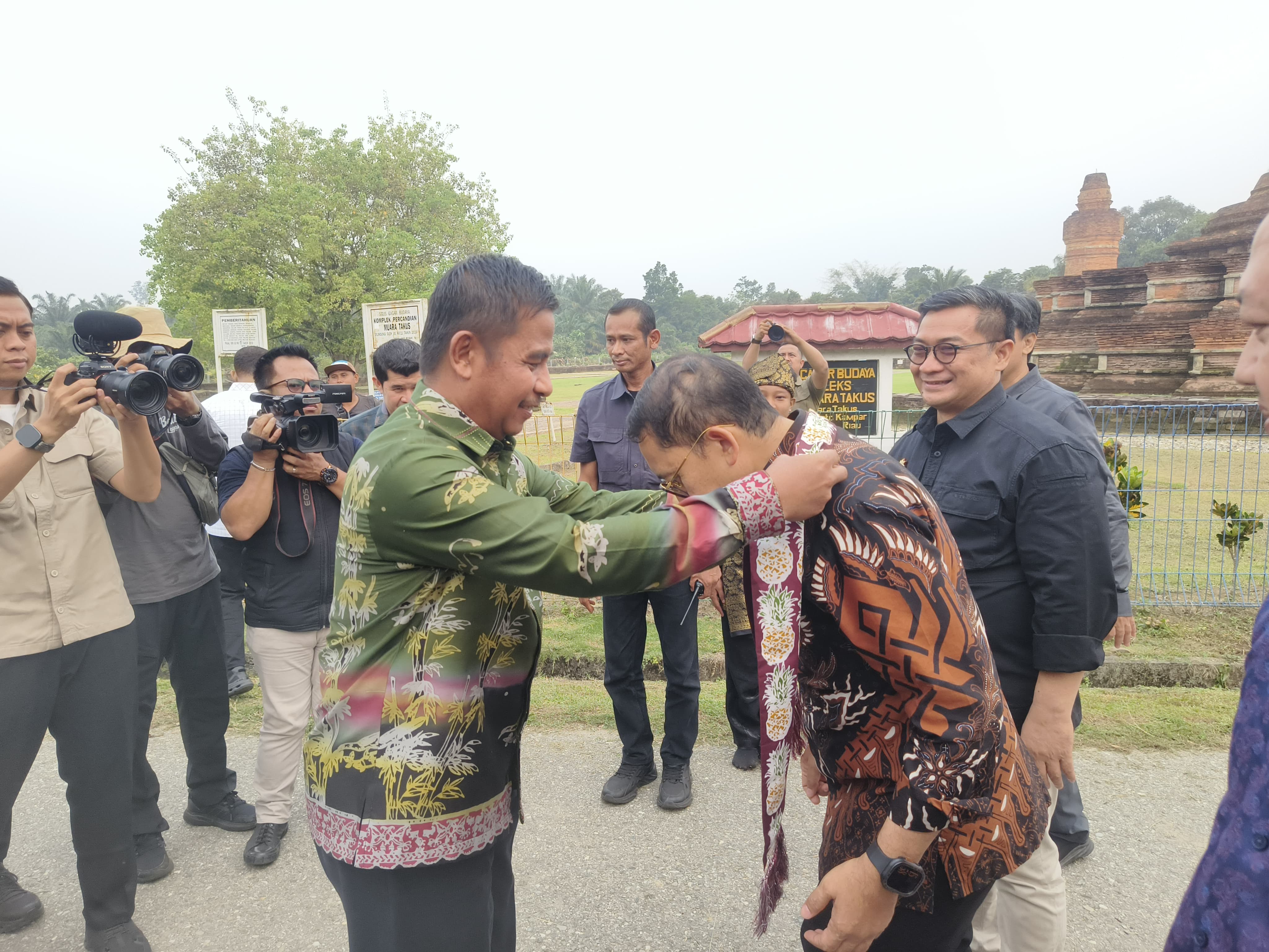 Bupati Ahmad Yuzar Ajukan Proposal Museum Muara Takus ke Menteri Kebudayaan, Ini Harapannya